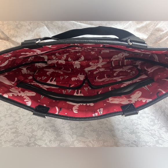Thirty One Double Take Reversible Tote Moosin Around  *Hostess Special* EUC - Picture 4 of 6